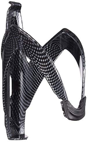 Benoon Portabidón Elegante para bicicleta, Portabotellas de Fibra de Carbono para Mountain Bike, Suministros para Bicicleta, Instalación Fácil Negro