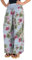 Malito - Damen Haremshose floraler Blumen Print - atmungsaktive Pumphose - dünne Freizeit Strandhose - hautfreundliche Aladinhose 8939 (hellblau)