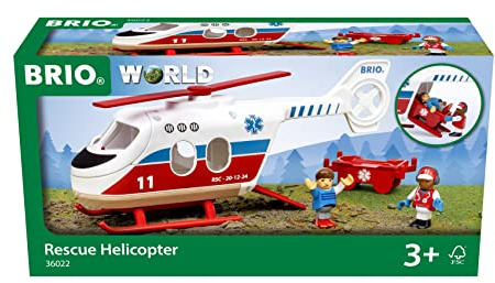 BRIO 36022 Rettungshubschrauber - Empfohlen für Kinder ab 3 Jahren