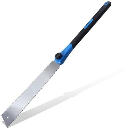 Sierra de mano japonesa de 10 pulgadas, hoja de dientes de acero 7 y 12 TPI con hoja de acero flexible SK5 de alto carbono para carpintería
