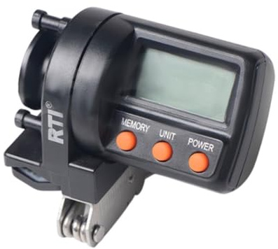 Perfeclan Angelschnur-Zähler-Tackle-Tool, LED-Bildschirm, 0–999 m, kompaktes Zubehör, Messgerät, Ausrüstung zum Aufspulen, Angeln, Outdoor-Enthusiasten