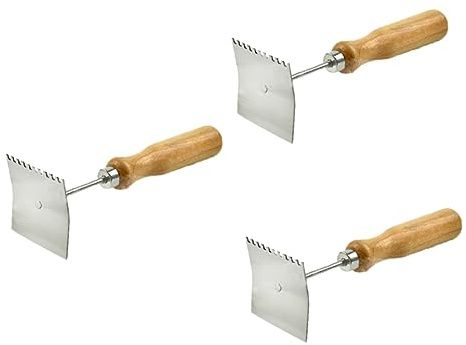 VANZACK 3pcs Queen Hive Shovel Heavy-Duty Beekeeping Tool Comfortable Handle for Efficient Hive Cleaning and Maintenance Resistant Apicultura Equipment