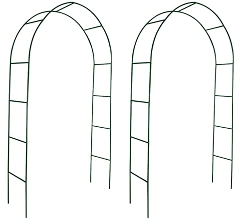 ZEYUAN Arcos de jardín 2 Unidades para Plantas trepadoras, Arco Jardin Exterior, Rosal Trepador, Arco Boda, Arco para Plantas Trepadoras, Arco Flores