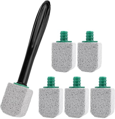 Pack von 5 Bimsstein WC Reiniger, Bimsstein Stein Toilette mit 1 Griff, Bimsstein Stein für Badezimmer, WC, Küche, Schwimmbad