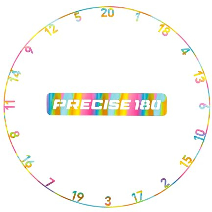 Precise180 - Bague numérotée Onepiece Candy - Anneau de fléchettes de qualité supérieure en acier de 2 mm d'épaisseur - 16 couleurs - Anneau numéroté - Accessoire de fléchettes