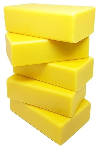 Natural Sulphur Soap Pack of 5 (200g x 5): 10% Sulphur, No Parabens, SLS or SLES, Suitable for Vegans
