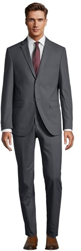 Steffen Klein Herren Designer Anzug - Slim Fit - Größe 54 - Zweiteiler Business Anzug - Anthrazit