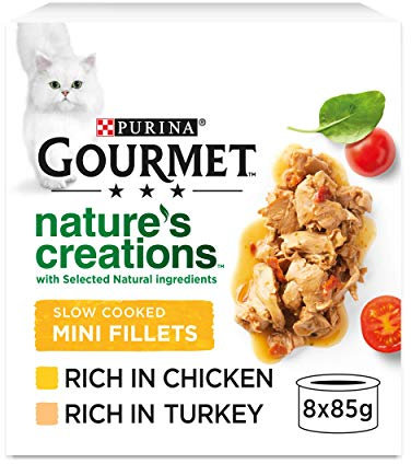 GOURMET Nature's Creations Poultry Wet Cat Food 8x85g