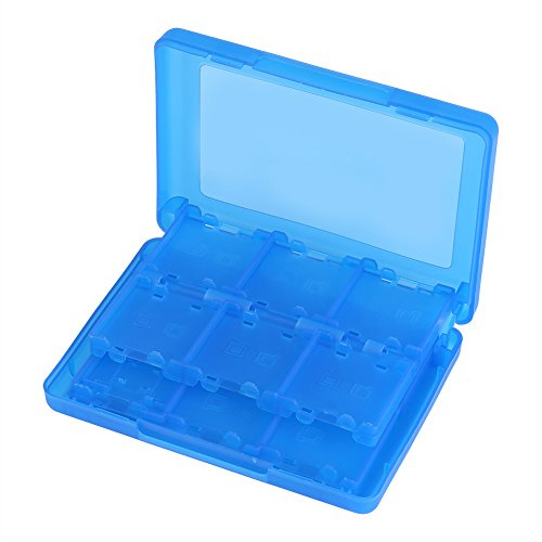 Pilipane 3DS Game Holder Card Case, 28-in-1 für Nintendo 3DS / 3DS XL / 2DS / 2DS XL / DSi / DS, Blau