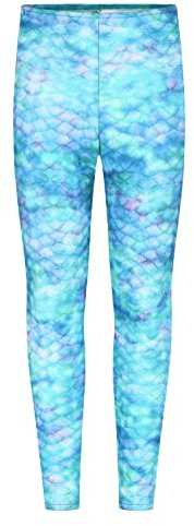 Planet Mermaid Legging de bain pour enfant Motif petite sirène Couleurs vives et résistantes au chlore, Étoile de mer, 9-11 Years