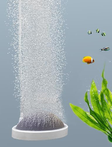boxtech Aquarium Pierre a Air, Diffuseur d'air pour Aquariophilie, pour Silencieux Diffuseur Oxygène pour Poissons, crevettes et Plantes hydroponiques (100mm, Pompe à air Non Inclus)