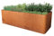 PRIMEYARD Cortenstahl Hochbeet Mario 200x80x80 cm inkl. Lochboden, Rost-Optik
