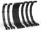 EZDIY-FAB PSU Kabel Verlängerung Kit,16AWG Verlängerungskabel für die Stromversorgung,1x24Pin/2x4+4 EPS/3x6+2 PCI-E,Kundenspezifische PC Hülse Kabel 300MM mit Kämmen-Schwarz