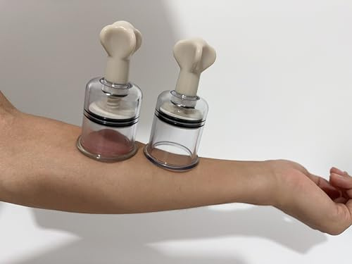 1 Pair Nipple Sucker Toys for Adult Sex Toy Nipple Pump Cupping Women Breast Stimulation Nipple Massager for Lovers SM Play (Transparent Inner Diameter 3.1cm)