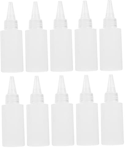 VILLCASE 100piezas Botellas De Flexibles y Rellenable Unidades Cabezal Puntiagudo Para Reparar Juntas y Superficies