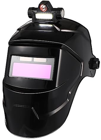 PRETYZOOM Automatisch Verdunkelnder Schweißhelm Mit Großem Sichtfeld Solarbetrieben Für Schweißen Schneiden Polieren Helm Für Schweißer Schutzmaske