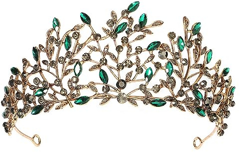 VICASKY Couronne Délicate pour Mariage Couronne Décorative Chic Accessoire pour Cheveux de Mariée