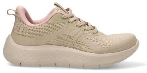 Etika Zapatillas Deportivas para Mujer, Calzado Ligero y Transpirable con Plantilla Memory Foam, Zapatilla de Running para Caminar y Gimnasio, Modelo 50015 Beige - 39
