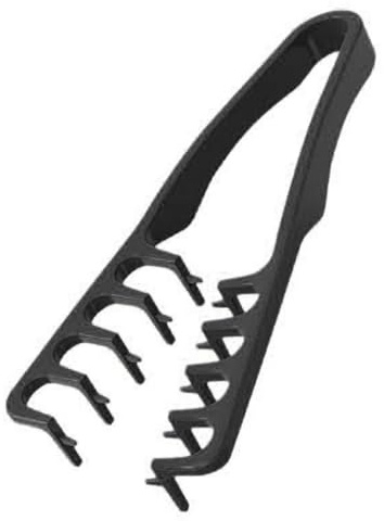 Peigne à coiffer texturé avec larges dents pour le volume à la racine - Peigne démêlant dissimule les transitions - Brosse à cheveux nourrissante pour coiffures professionnelles (noir, 19 x 9 cm)
