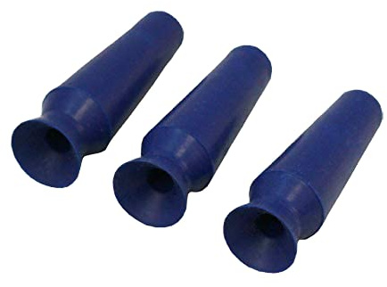 DMV Scleral Cup Large Contact Lens Handler - Inserts and Removes Scleral Contact Lenses and Prosthetic Eyes Dark Blue - 3 Count (Dark Blue)