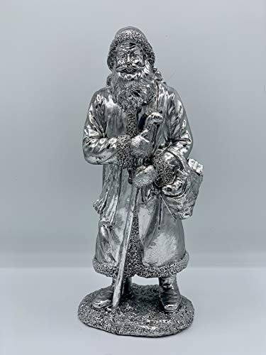 Hermann Bauer jun. Kollektion Weihnachtsmann mit Stock (Silber, 29,5 cm