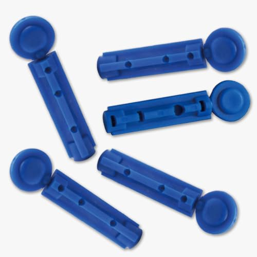 SafeFine 28G 3mm Blood Lancets Sterile Compatible with Most Lancing Devices 100 pcs/box