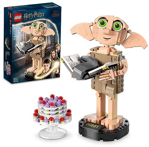 LEGO Harry Potter Dobby The House-Elf Building Toy Set, Build and Display Model of a Beloved Character from The Harry Potter Franchise, for 8 Year Old Boys' and Girls' Birthday, 76421