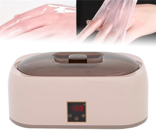 HEAXIY Máquina de Baño de Cera de Parafina de 4 litros para Manos y Pies, Temperatura Ajustable y Visualización de Temperatura en Tiempo Real, Hidrata y Renueva La Piel y Alivia La Fatiga