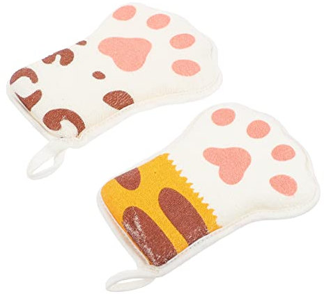 VICASKY 2stücke Mädchen Badeschwämme Niedliche Cartoon Körperpeelings Für Mädchen Und Kleinkinder Exfolierende Badetücher Weichem Material Für Pflege Empfindlicher Beim Baden