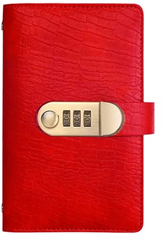 Livret d'épargne – Motif crocodile, cadenas à combinaison, couverture en PU | Carnet de notes privé 100 pages, planificateur de budget quotidien, voyage pour couples, famille, débutants, organisation,