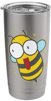 crazy Bee Animals Nature Beekeeper Stainless Steel Insulated Tumbler