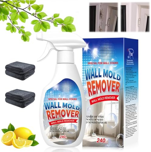 2026 New Wall Mold Remover Spray, Potente Spray Antimuffa Per Pareti, Azione Rapida, Pulizia Profonda, Sicuro Per Uso Domestico, Smacchiatore Multisuperficie Bagno Cucina Piastrelle (1 pcs)