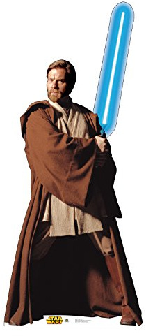 Cardboard People OBI-Wan Kenobi Life Size Cardboard Cutout Standup - Star Wars Prequel Trilogy