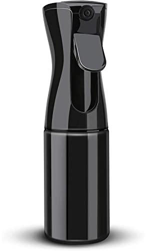 Spray per Capelli Nnebulizzatore, Flacone Spray per Nebulizzazione Fine, Ricaricabile, 200ml, Ultra Fine per Salone, Giardinaggio, Piante e Cura Della Pelle (Nero)