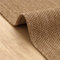 DAPHNE HOME DECOR Jute Area Rug, Machine Washable Rug For Garden, Kitchen, Bedroom, Dining Room and Living Room, Soft Short Pile, Kid Pet Friendly Rug (Light Brown - Java, 120X180 CM)