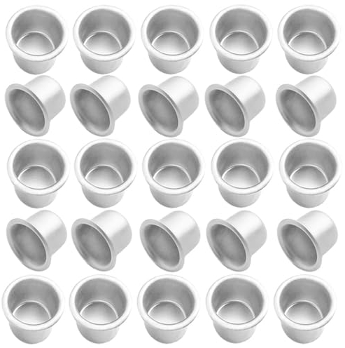 Gativs 50 Stück Kerzenhalter für StabkerzenKerzenhalter StabkerzeKerzentüllen Stabkerzenhalter aus MetallSilber Klein Kerzeneinsatz Tafelkerzenfür Geburtstag Tischdeko Wohn, Esszimmerdekoration (11mm)