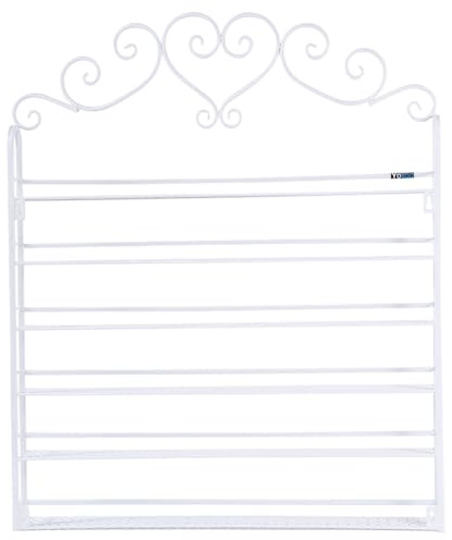 Scaffale Parete per Smalti per Unghie in Metallo a 6 Livelli, Scaffale per Organizer per Smalti per Unghie, Elegante Strumento di Visualizzazione per la Bellezza delle Unghie,