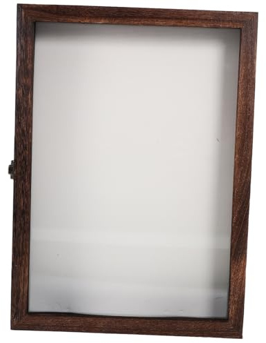 STOBAZA Caja de Exhibición de Muestras de Madera para Mariposas Vitrina para Muestras Insectos Caja de Almacenamiento para Fotos Vitrina Expositora Estilo