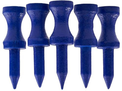 TH Golf x100 Pcs Bamboo Blue Castle Golf Tees 38mm Biodegradable Eco Friendly Sustainable