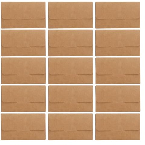 Gatuida Boîte à Cartes de Visite en Papier Kraft 350G Format 105X65X5 MM Lot de 30 Pièces Étui Pratique et Multifonction pour Bureau et Rangement Professionnel