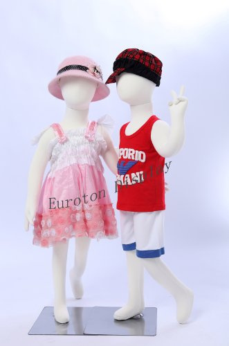 TonHan R4x2. 2 Kinderpuppen Flexible biegbare Körper Schaufensterpuppe Mannequin Baumwollstoff