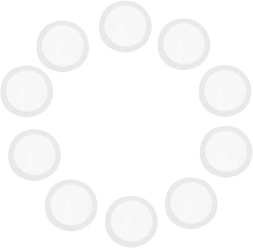 10Pcs White Flute Membrane Transparent Membrane Mouth Parts Accessories Kazoos Wind Instruments (18 mm)