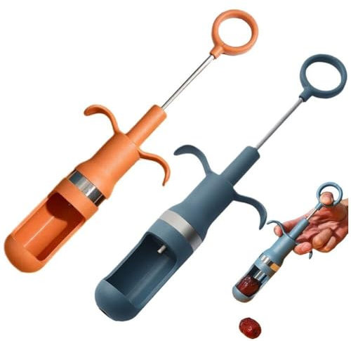 2 Uds. Corer De Dátiles Rojos, Deshuesador De Azufaifa, Deshuesador De Cerezas Y Aceitunas, Removedor De Núcleo De Fruta, Herramienta De Extracción De Semillas, Herramienta Removedora De Núcleo,