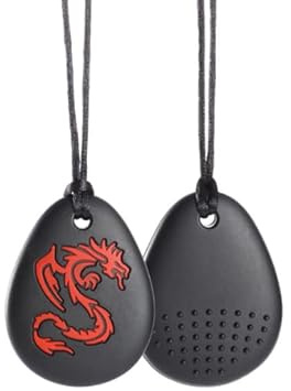 TenaLucy Collana da masticare per bambini, in silicone, per bambini con ADHD, dentizione (rosso)