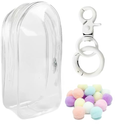 NHQZ Portachiavi Con Custodia, Borsa protettiva per bambole, Borsa Protettiva In Pvc Trasparente Per Bambola, Lunghezza 10.5 cm * Larghezza 5 cm * Altezza 19 cm(trasparente)