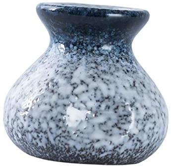 FUNNETOYU Porta Palillos De Dientes Portátil De Cerámica Azul, Dispensador Delicado para Mesa De Comedor, Diseño Compacto y Uso Cocina