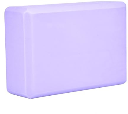 Yogablock – 25 x 15 cm halkfri skumtegel, skum-yogablock med halkfri rem | träningsrekvisita med hög täthet, tillbehör för stabilitet, användning för pilates stretching meditationskärnträning
