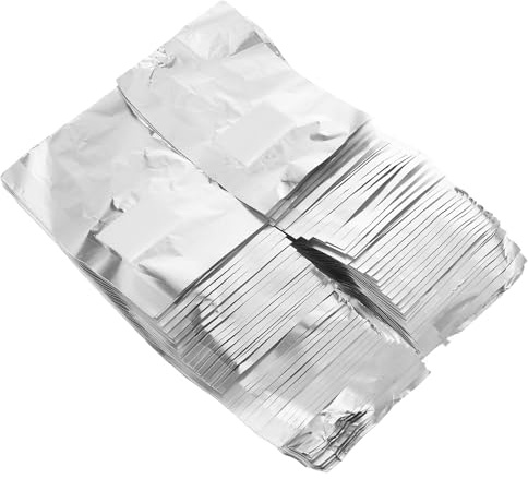 FONDOTIN Set de Papillotes Aluminium pour Dissolution Vernis Gel avec Tampons Coton Enveloppes Soak-off pour Manucure Professionnelle Protection Cuticules et Dissolution Rapide pour Femmes