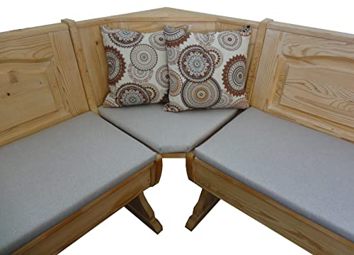 bequemer-sitzen Eckbank Auflagen, Polster-Set 110 cm, robuster Möbelstoff beige