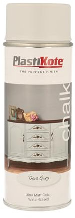 PlastiKote PLASTKT CHALK FINISH SPRAY DOVE GREY 400ML